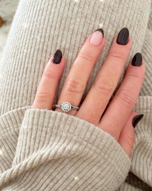 Dark Brown Nails For Girls