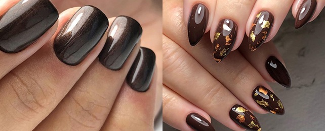 Top 100 Best Dark Brown Nails For Women – Fingernail Design Ideas