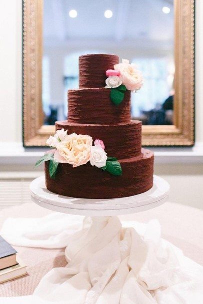 Dark Chocolate Wedding Cake
