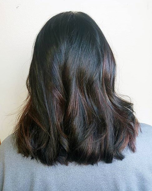 Dark Haired Balayage Hair Women