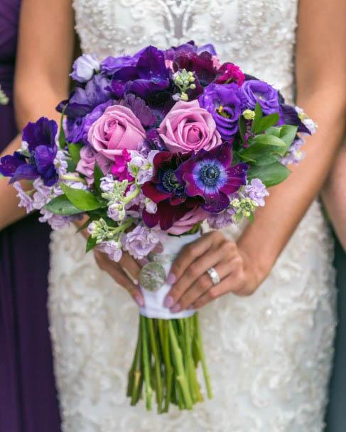 Dark Purple Wedding Flowers