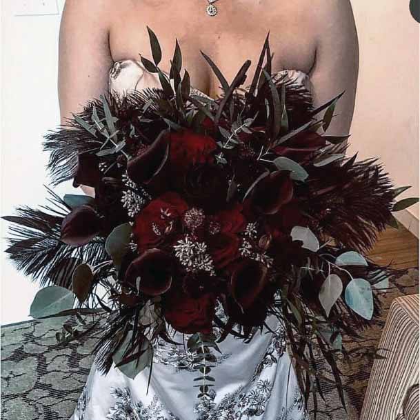 Dark Red Bloody Flower Collections Gothic Wedding Decor