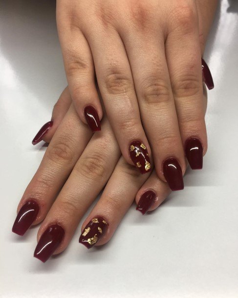 Dark Red Dark Red Nail Designs For Girls