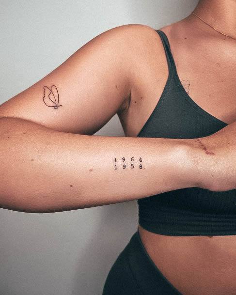 Date Tattoos For Girls