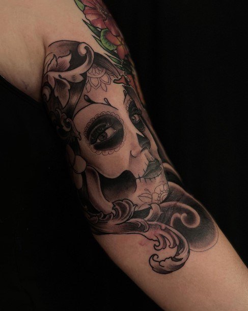 Day Of The Dead Tattoo Feminine Designs