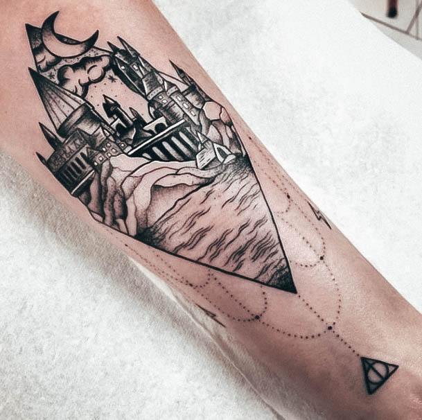 Deathly Hallows Tattoo Design Inspiration For Women