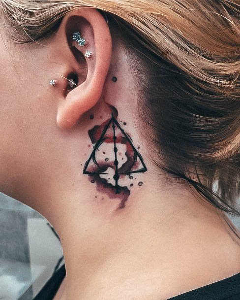 Top 100 Best Deathly Hallows Tattoos For Women - Harry Potter Design Ideas