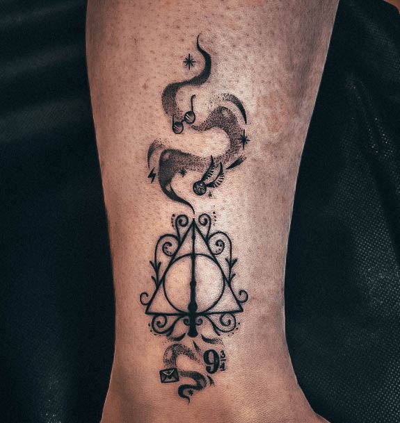 Deathly Hallows Womens Tattoo Ideas