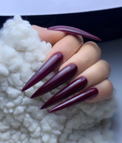 Top 100 Best Burgundy Nail Ideas For Women - Red-Purplish Designs