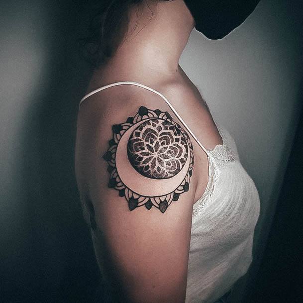 Decorative Classy Tattoo On Female