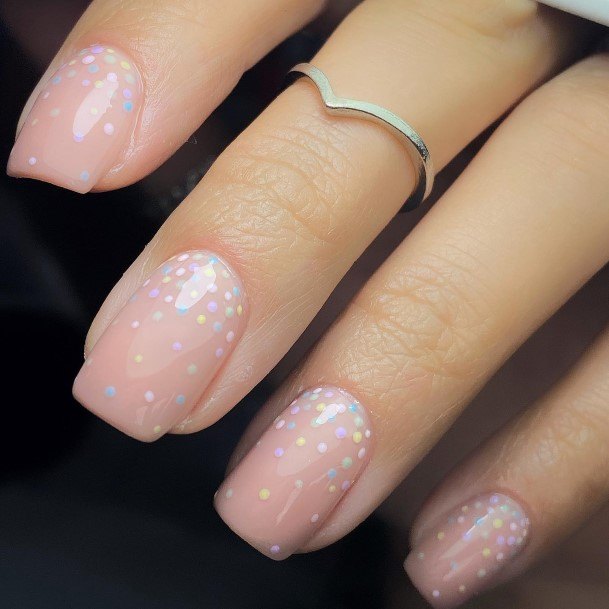 Decorative Confetti Nail On Female