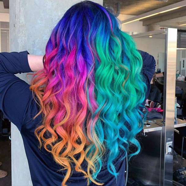 Decorative Cool Hair Dye Ideas On Female