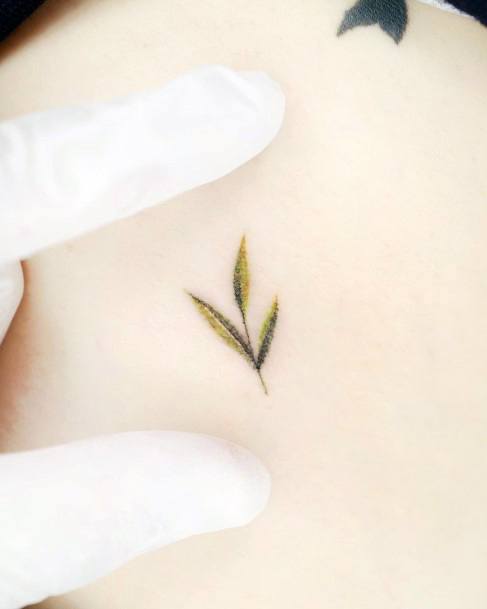 Decorative Cool Simple Tattoo On Female