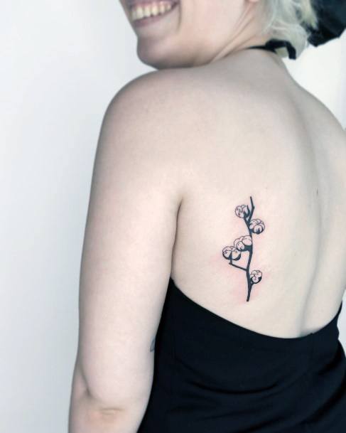 Decorative Cotton Tattoo On Female