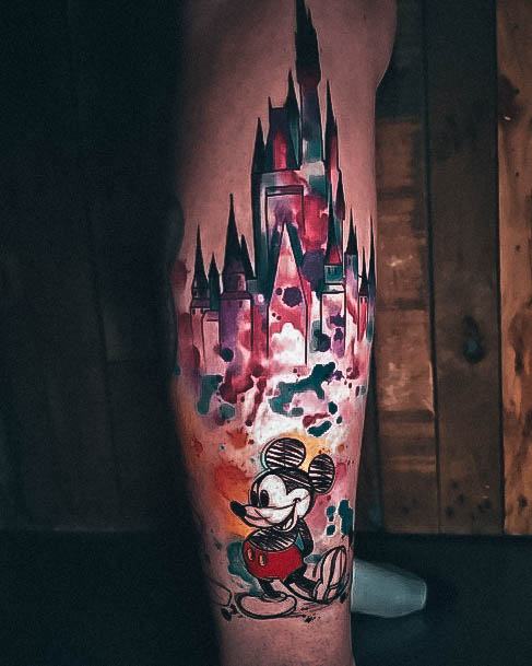 Decorative Disney Tattoo On Female Mickey Mouse