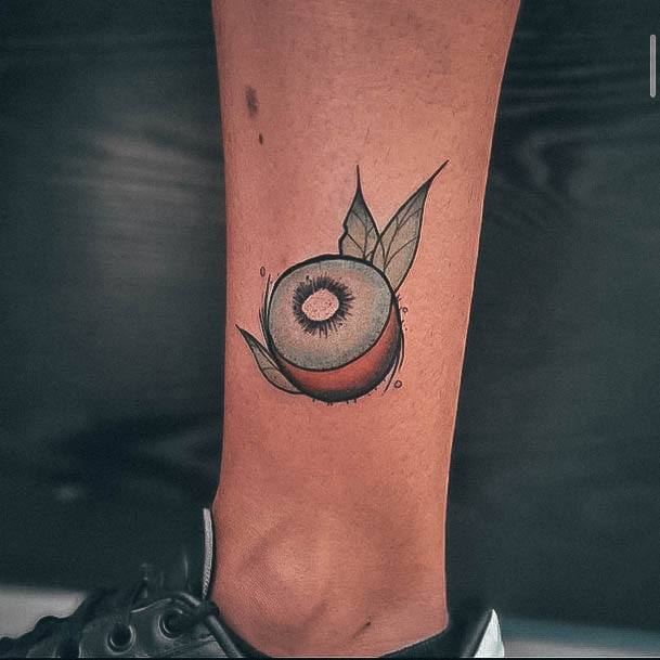 Decorative Kiwi Tattoo On Female