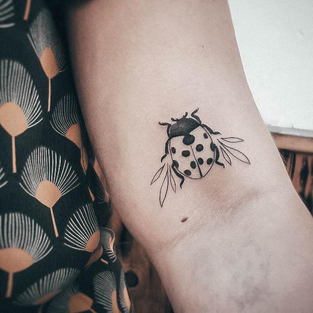 Top 100 Best Ladybug Tattoos For Women - Coccinellidae Design Ideas