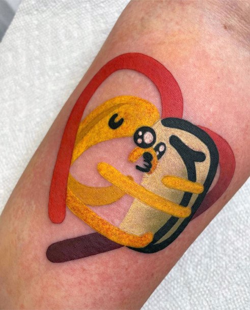 Decorative Looks For Womens Adventure Time Tattoo