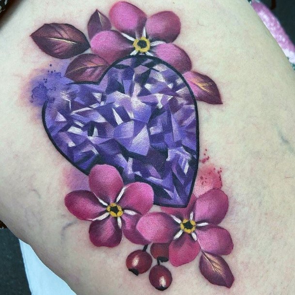 Decorative Looks For Womens Amethyst Tattoo