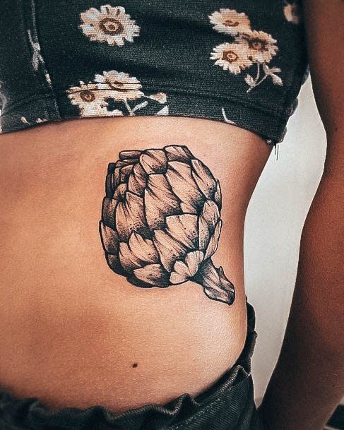 Decorative Looks For Womens Artichoke Tattoo