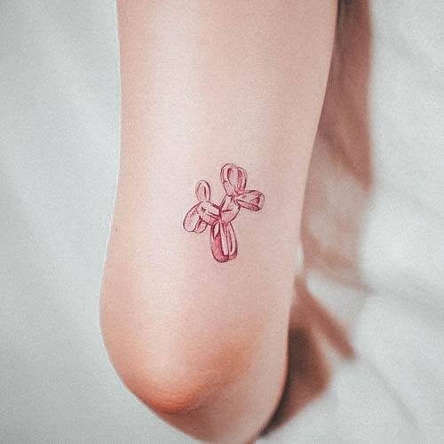 Decorative Looks For Womens Ballon Animal Tattoo