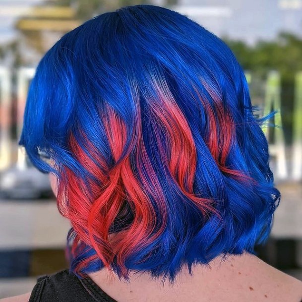 Decorative Looks For Womens Blue Hairstyles