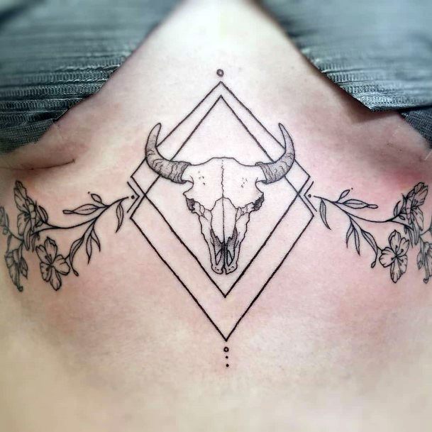 Decorative Looks For Womens Buffalo Tattoo