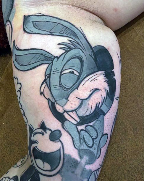 Decorative Looks For Womens Bugs Bunny Tattoo