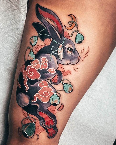 Decorative Looks For Womens Bunny Rabbit Tattoo