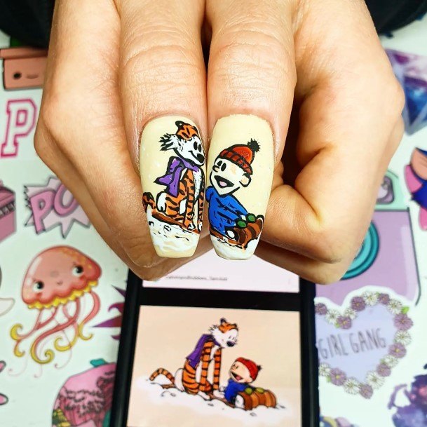 Decorative Looks For Womens Cartoon Nail