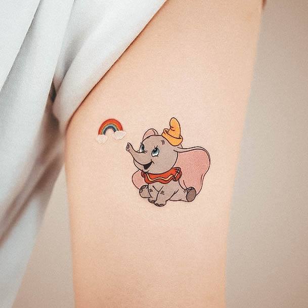 Decorative Looks For Womens Cartoon Tattoo