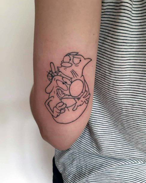 Decorative Looks For Womens Catdog Tattoo