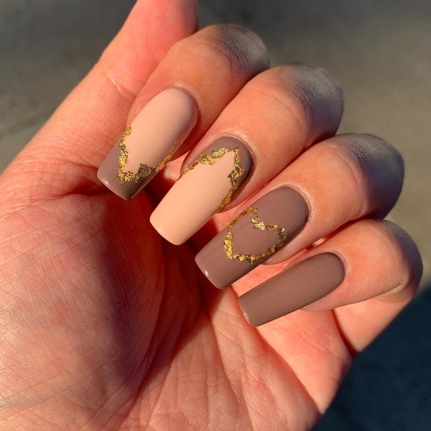 Decorative Looks For Womens Chocolate Nail