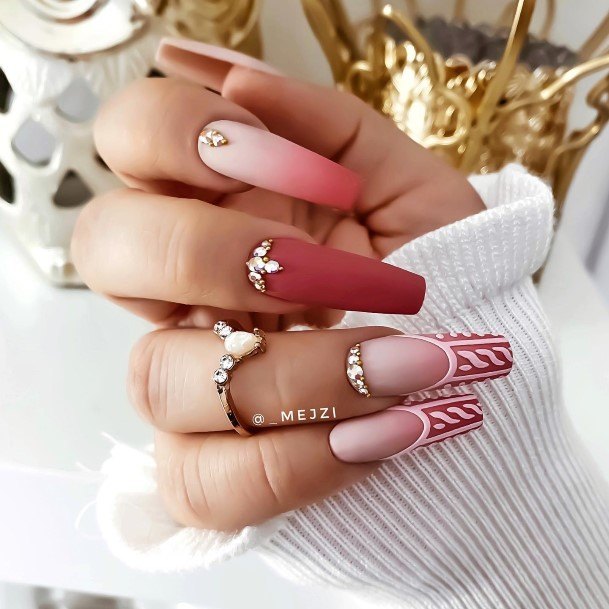 Decorative Looks For Womens Christmas Ombre Nail