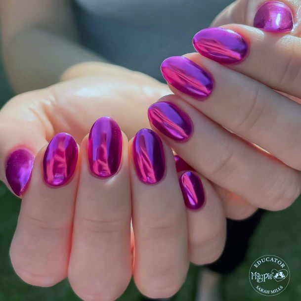 Decorative Looks For Womens Chrome Nail