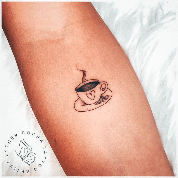 Decorative Looks For Womens Coffee Tattoo