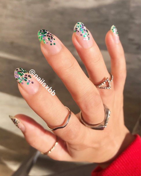 Decorative Looks For Womens Confetti Nail