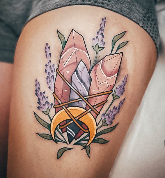 Decorative Looks For Womens Crystal Tattoo