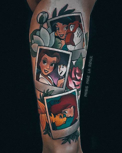 Decorative Looks For Womens Disney Tattoo Photos Leg