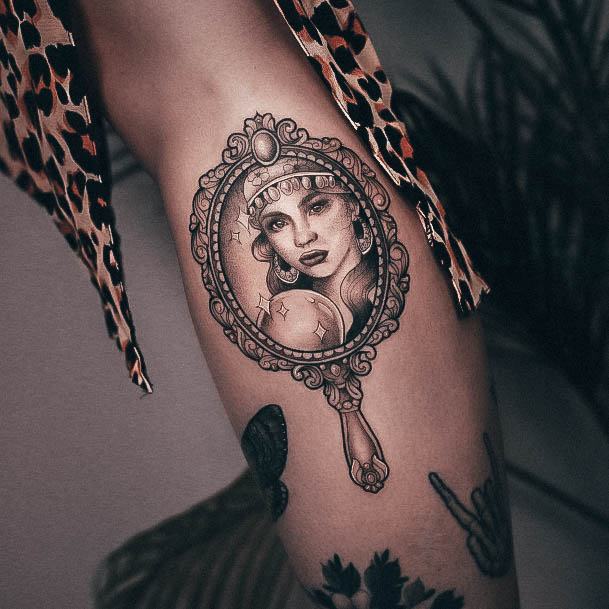 Decorative Looks For Womens Fortune Teller Tattoo