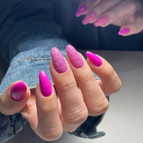 Decorative Looks For Womens Fuchsia Nail