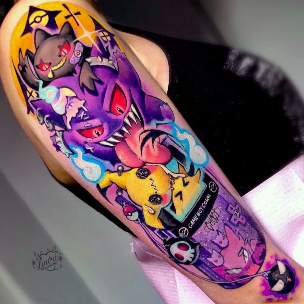 Decorative Looks For Womens Gengar Tattoo