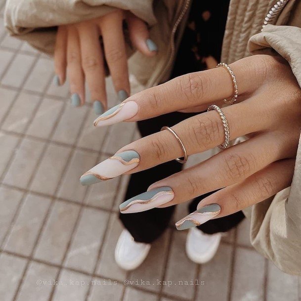 Decorative Looks For Womens Geometric Nail