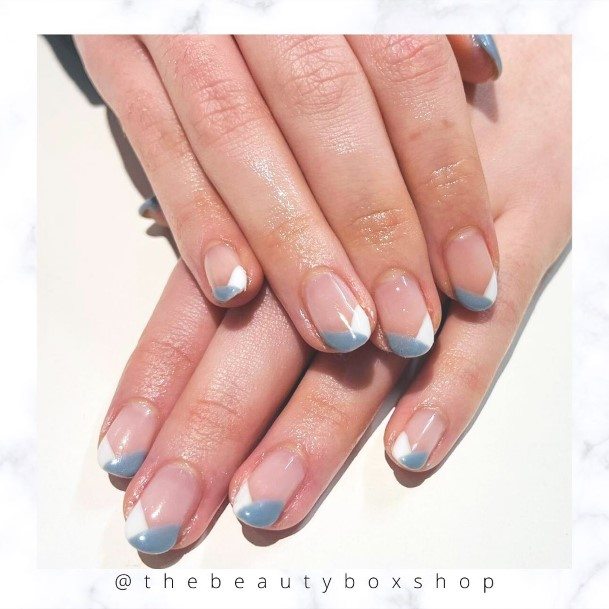 Decorative Looks For Womens Grey And White Nail