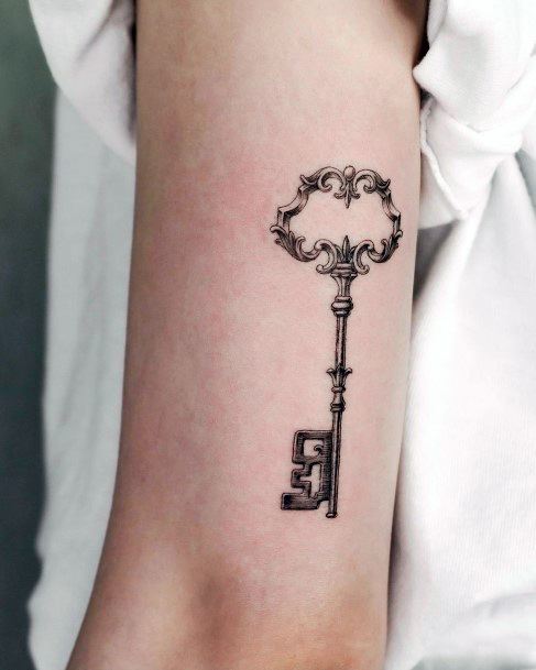 Decorative Looks For Womens Key Tattoo