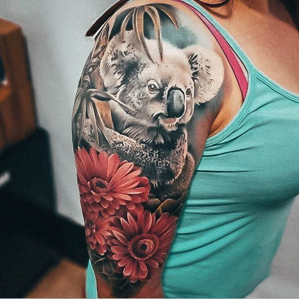 Top 100 Best Koala Tattoos For Women  Herbivorous Bear Design Ideas