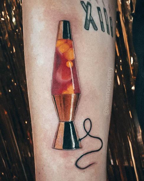 Decorative Looks For Womens Lava Lamp Tattoo