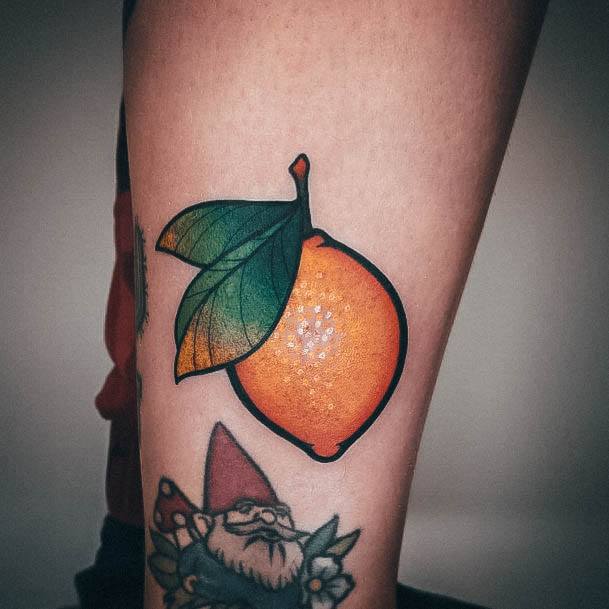 Decorative Looks For Womens Lemon Tattoo