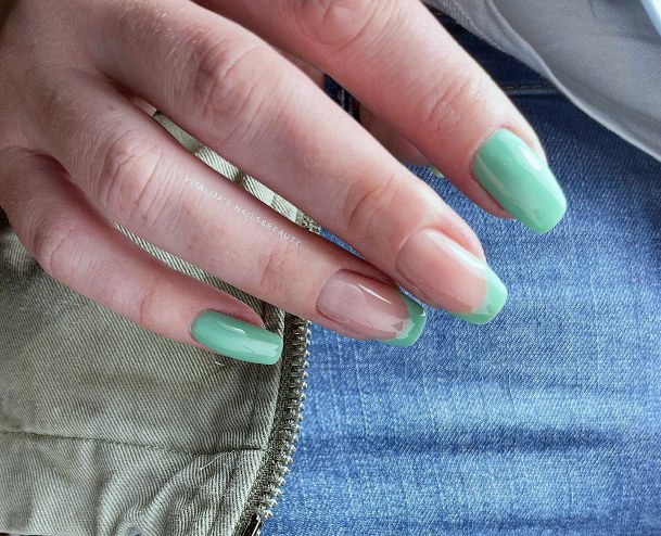 Decorative Looks For Womens Light Green Nail