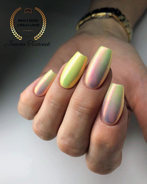 Decorative Looks For Womens Light Yellow Nail